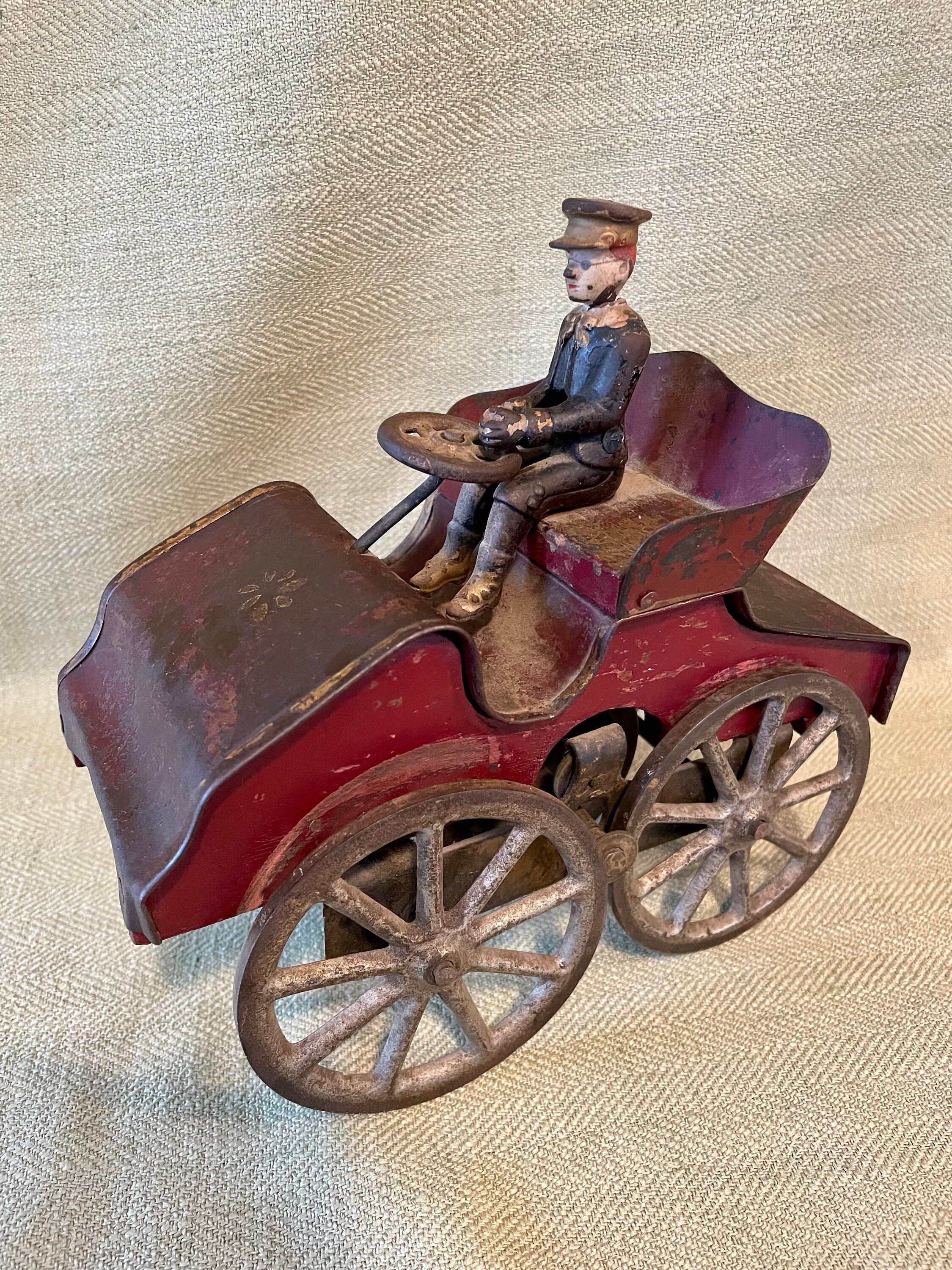 1903 Clark Hill Climber Toy, Cast Iron, Tin, Wood, Original - Etsy