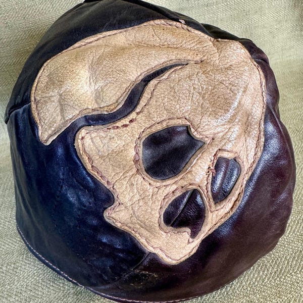 WWII Aviator’s Cap with Skull Insignia