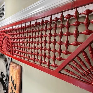 Antique Victorian Stick And Ball Fretwork Panel Architectural Salvage image 10