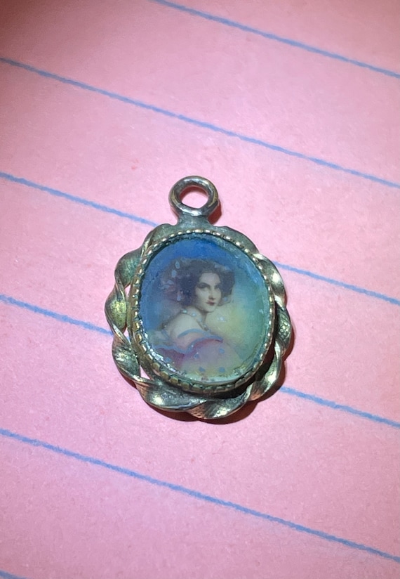 Smallest Antique 19th Century Miniature Painted Po