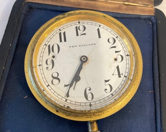 Antique Early Automobile Car Clock, New England