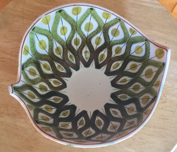 Rare Stig Lindberg Gustavsberg Faience Art Pottery Bowl, Mid