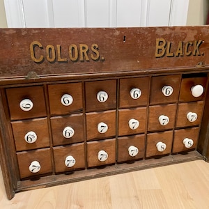 Wood Apothecary Medicine Cabinet 16 Drawers Organizer Rustic Storage  Drawers Box