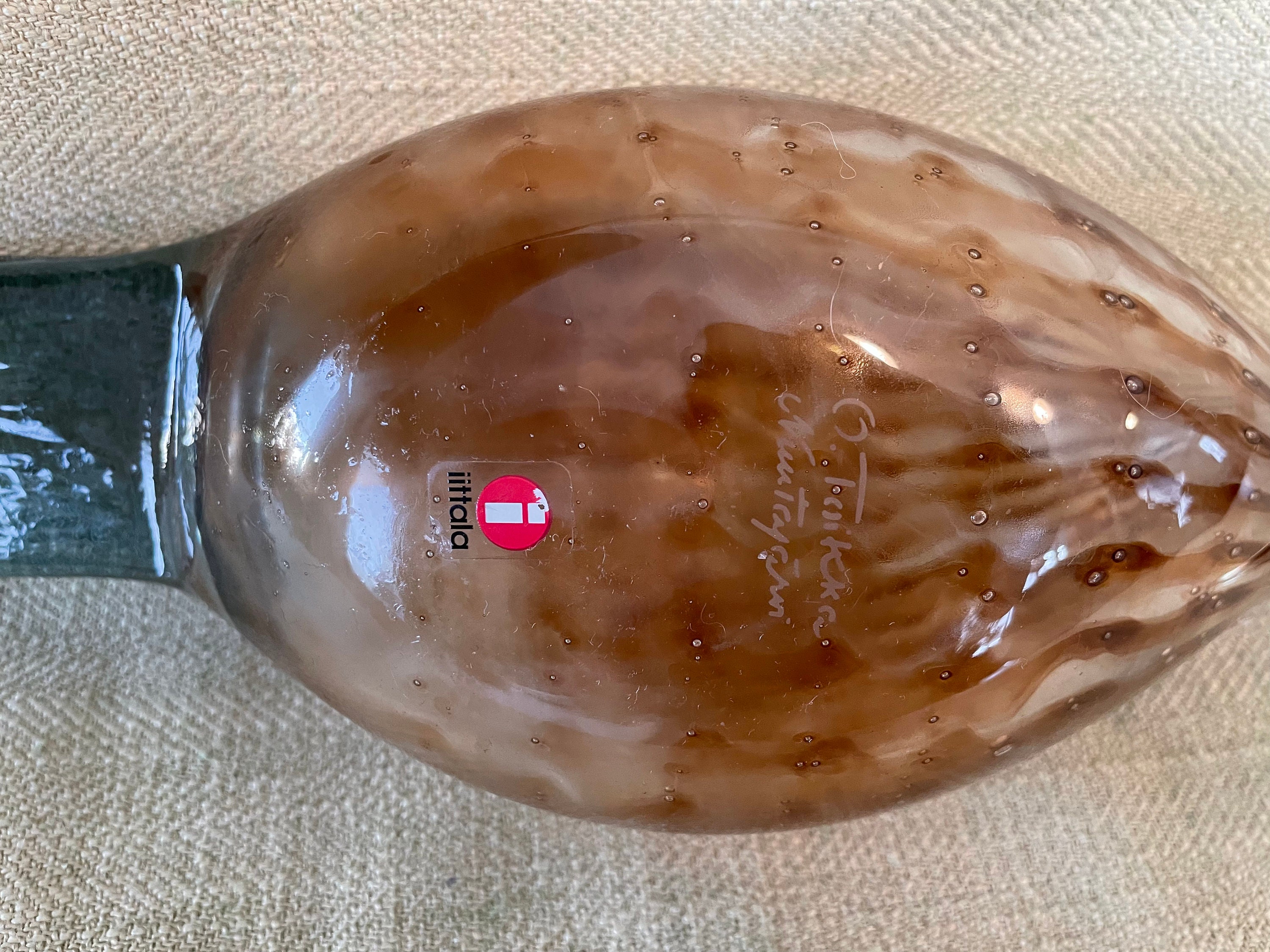 Oiva Toikka for Iittala, Hand Blown Glass Bird, Eurasian Wryneck
