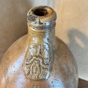Antique 17th Century German Bellarmine Stoneware Wine Jug, Rare - Etsy