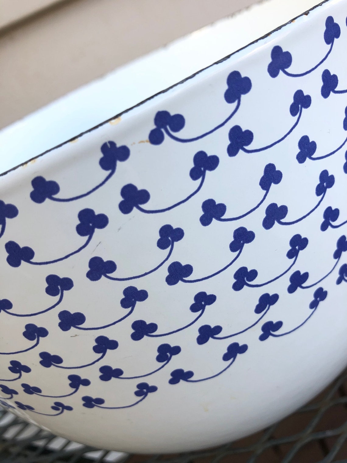 Rare Large Finnish Enamelware Bowl Kaj Franck Arabia Etsy