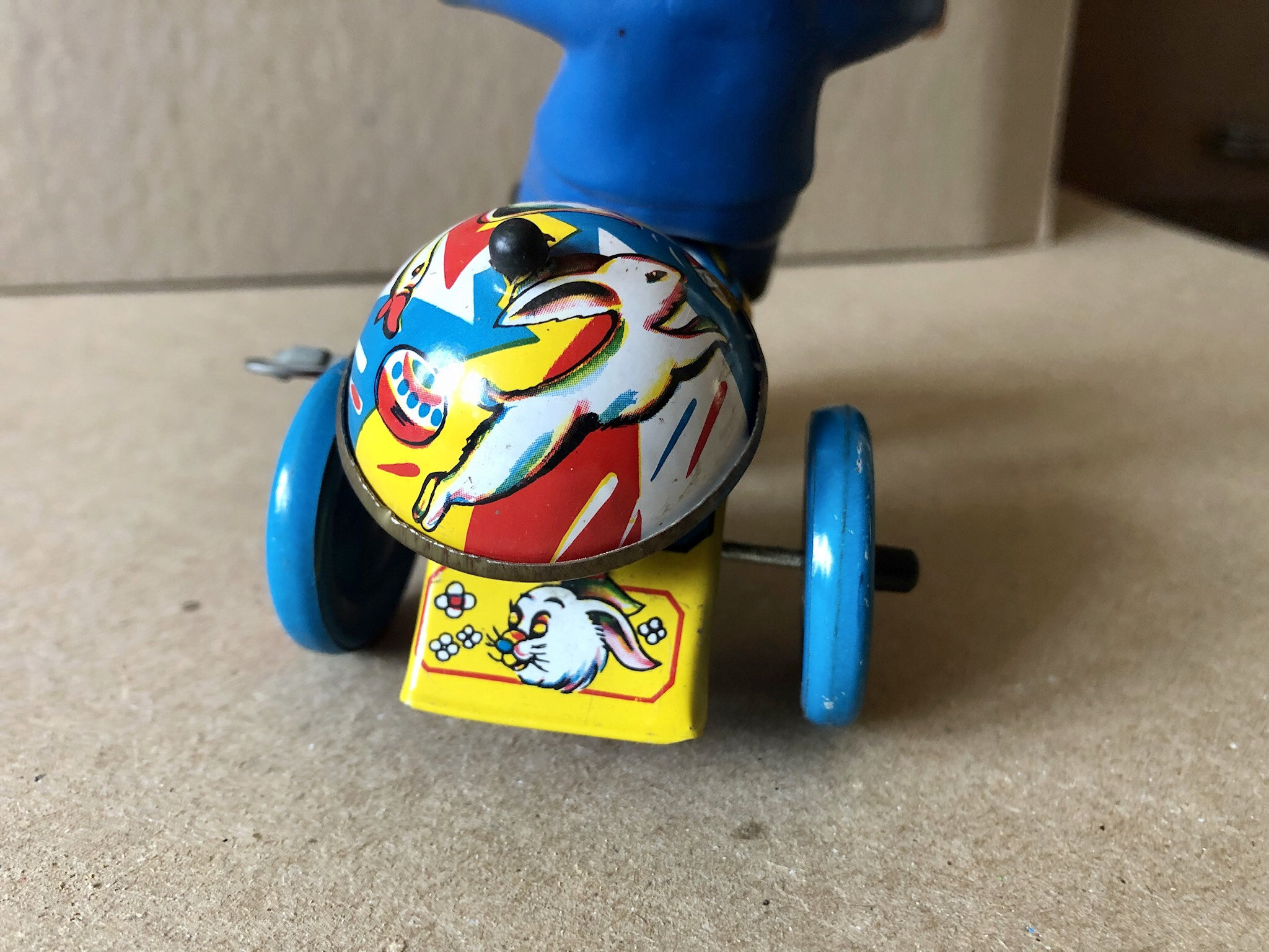 Vintage Working Wind up Boy on Trike Toy - Etsy