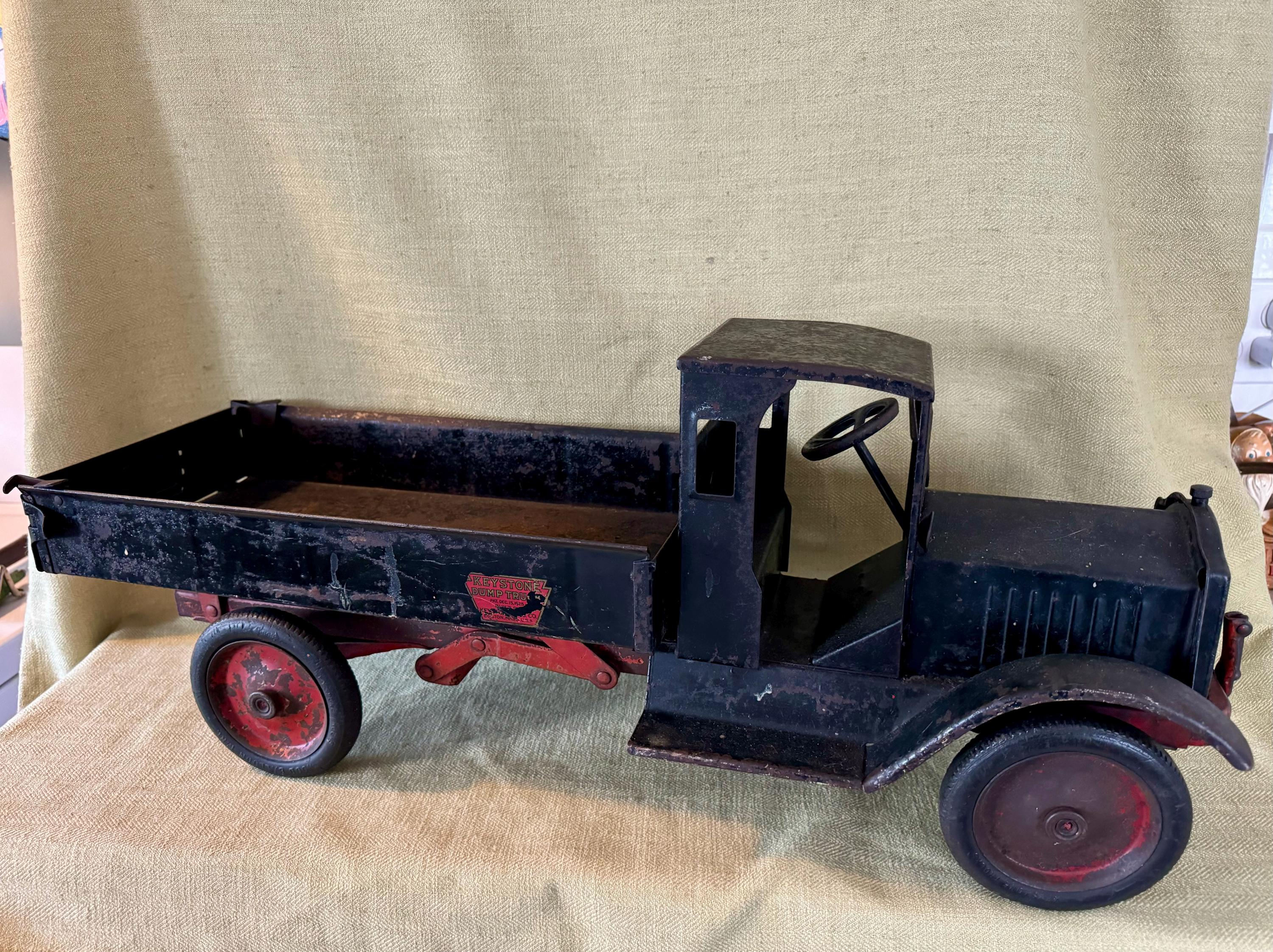 Original 1920's Keystone Packard Crank Driven Toy Dump Truck