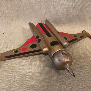 Weird Welding project Heavy Steel Folk Art Rocketship