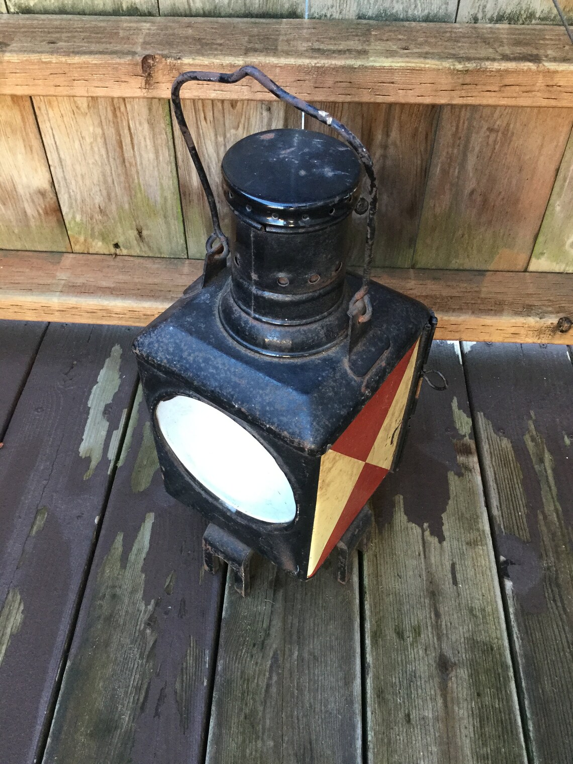 Antique German Railroad Caboose Lantern Etsy