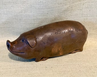 Original 1860-80 Anna Pottery Pig Flask