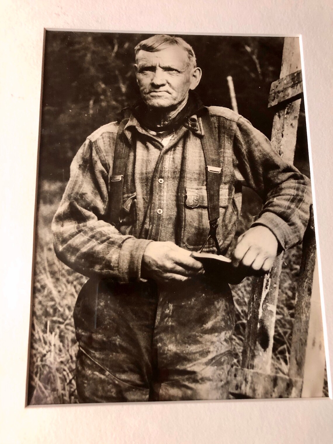 Jigger Johnson The Last Lumberjack Signed Original Photo By Etsy