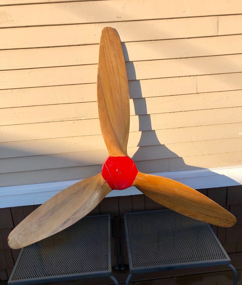 Antique Wood Propeller 3 Blade by Ole Fahlin California Etsy