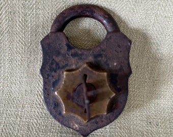 19th Century Padlock and Key