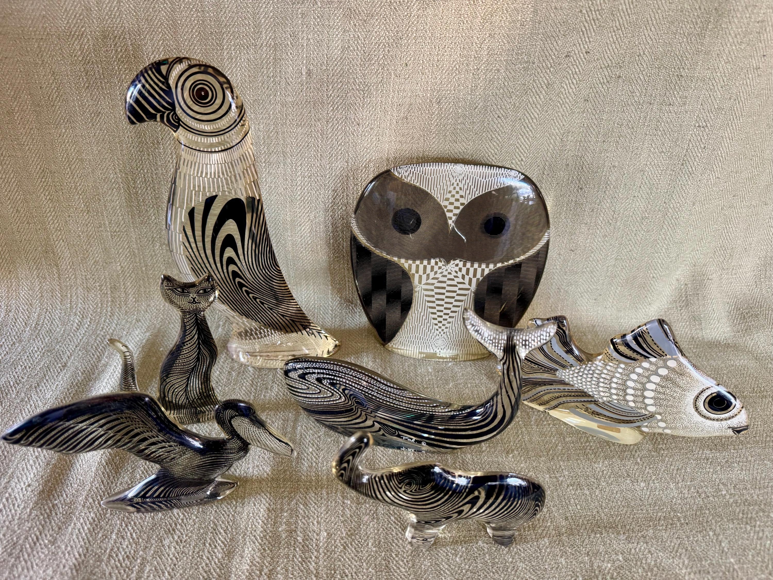 60年代　Abraham Palatnik 作「フクロウ」　ルーサイト製 Abraham Palatnik Lucite - Etsy
