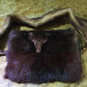 Vintage 1930&#39;s Child&#39;s Size Mink Muff Purse and Mink Stole