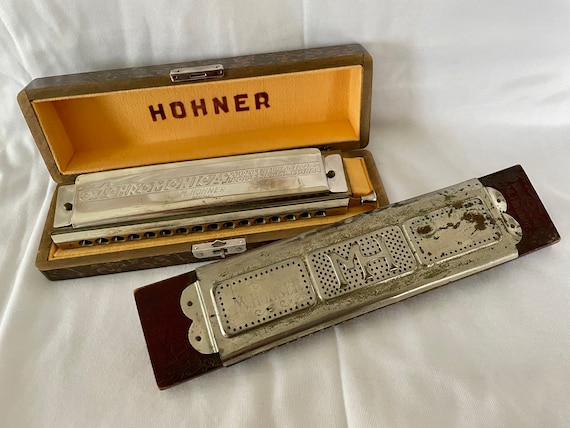 Two Vintage Hohner Harmonicas Etsy UK