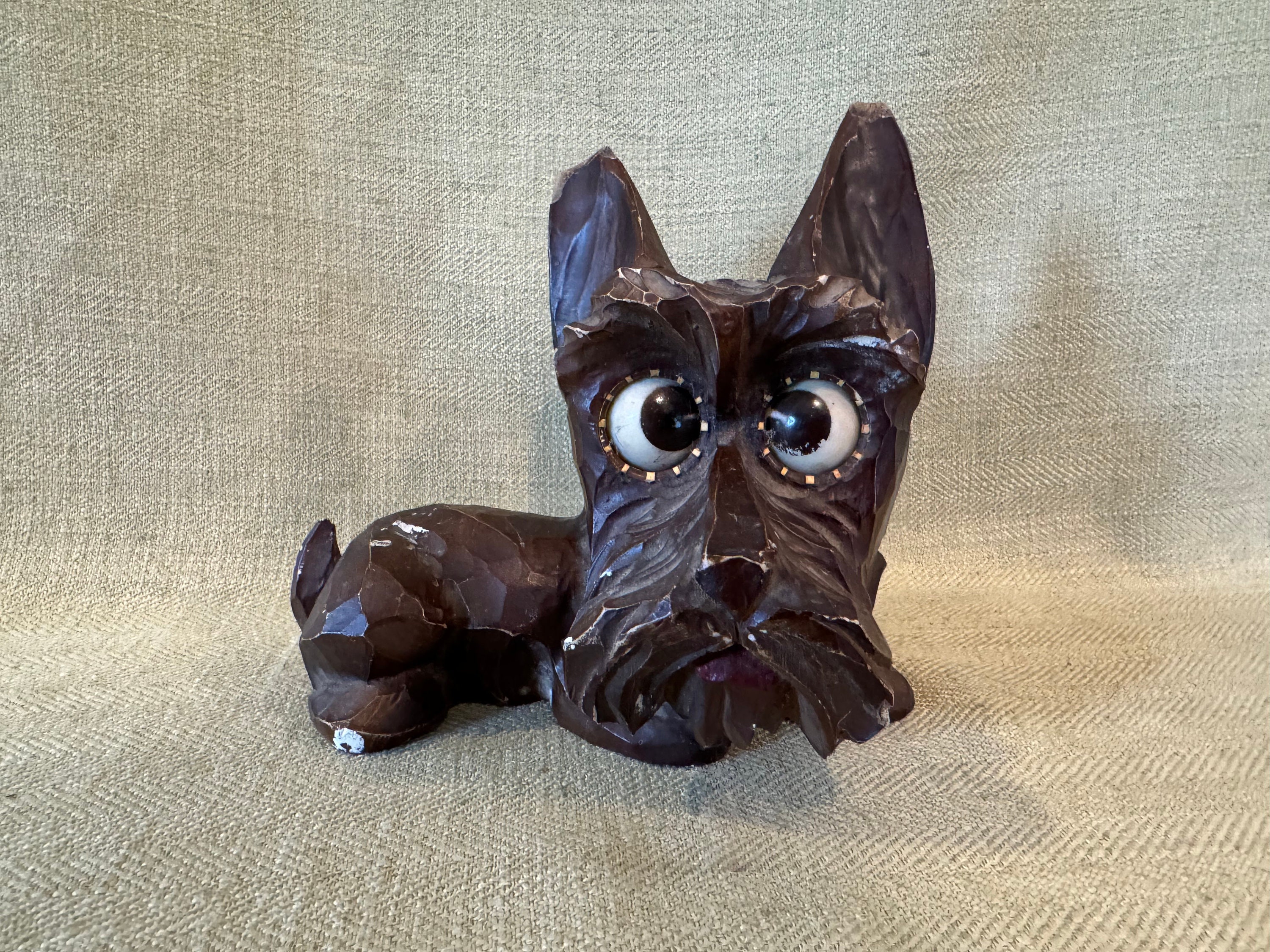 Antique German Oswald Googly Eye Terrier Clock, as Found - Etsy