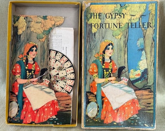 Antique Milton Bradley Fortune Teller Game