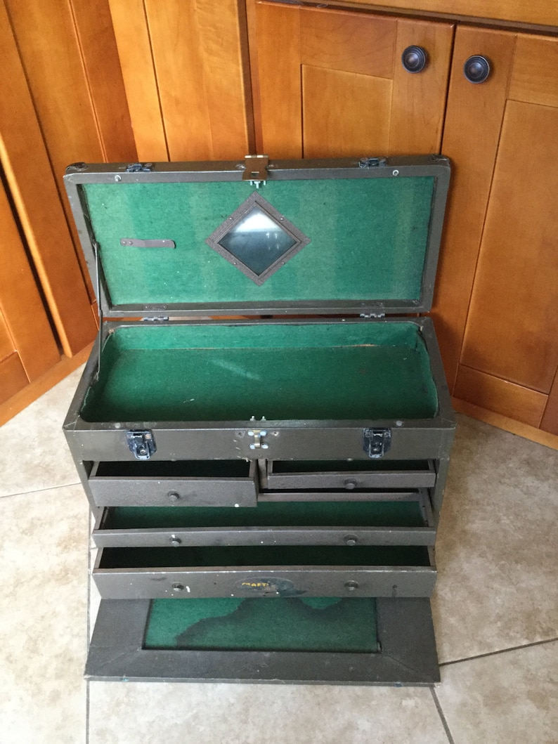 Vintage Industrial Machinist Chest 7 Drawer Great For Etsy