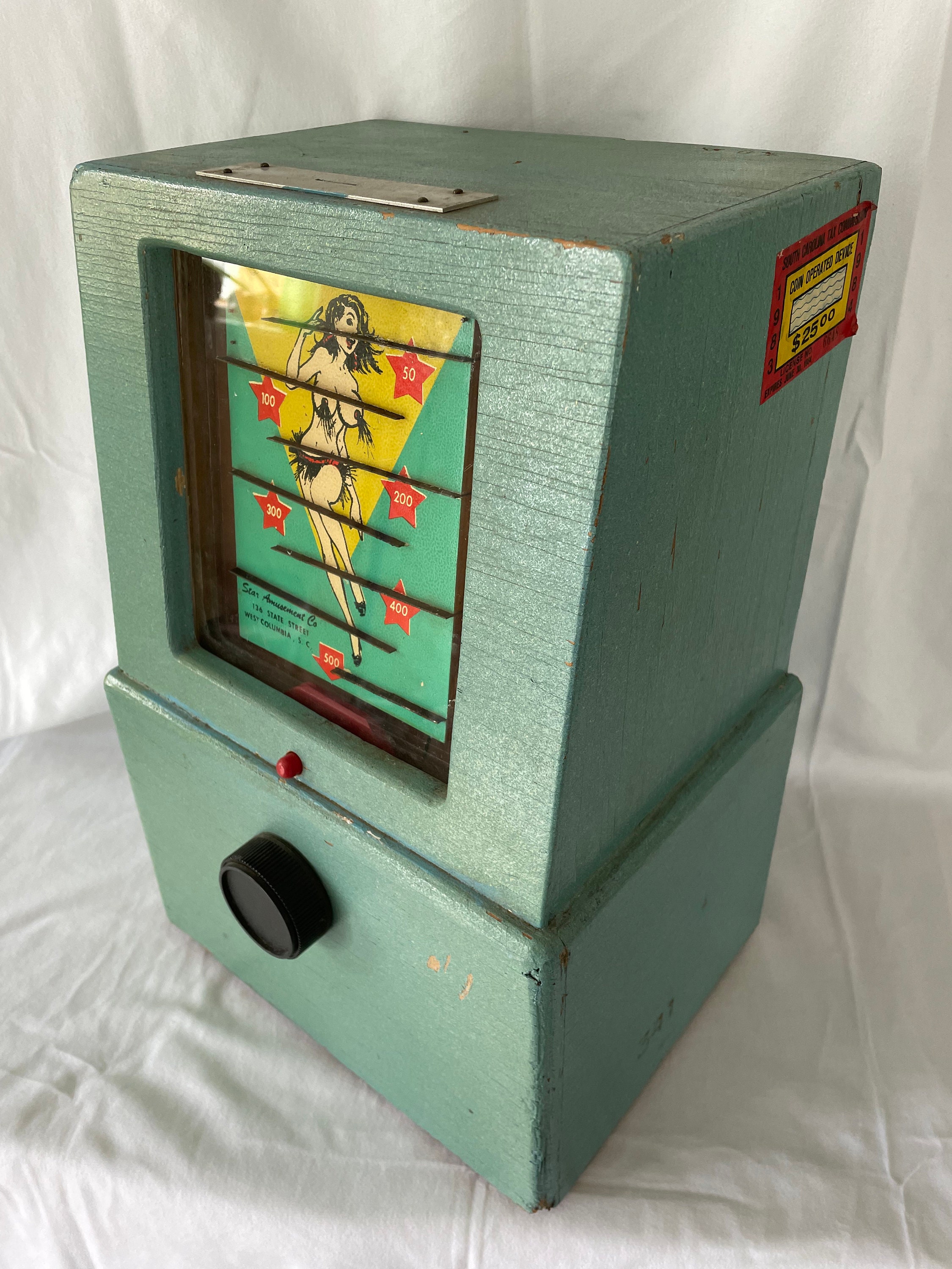 Antique Coin Operated Wondermatic Allwin Trade Stimulator Pinball Arcade  Machine