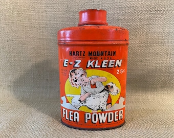 Vintage Hartz Flea Powder Tin