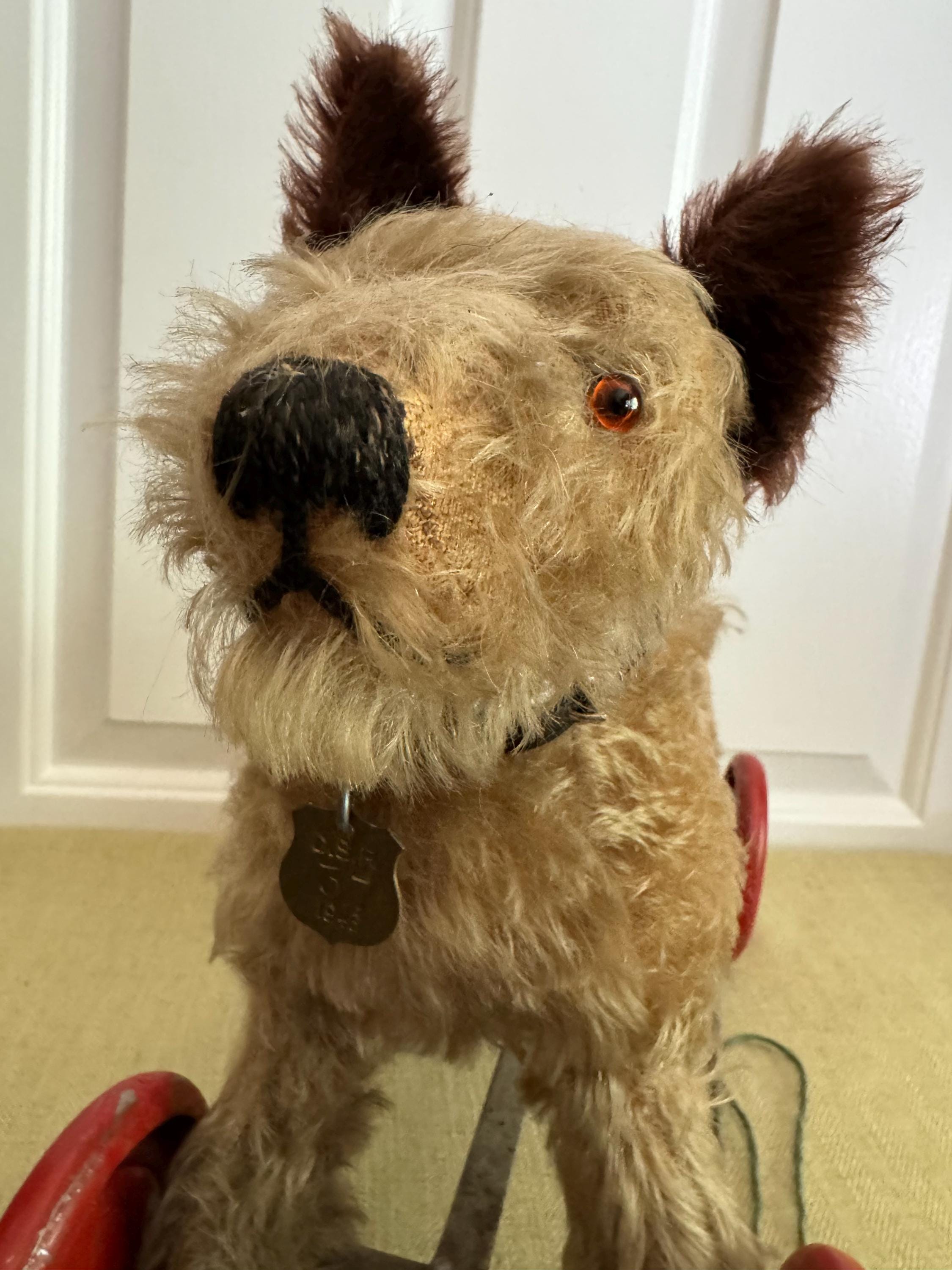 ❤️CHILTERN TOYS アンティークドッグ　ビンテージ　犬のぬいぐるみ Antique Mohair Terrier Dog Pull Toy, Chiltern Toys - Etsy