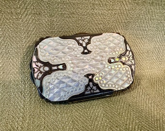 Stunning Tiny French Mother Of Pearl Purse, 1880-90
