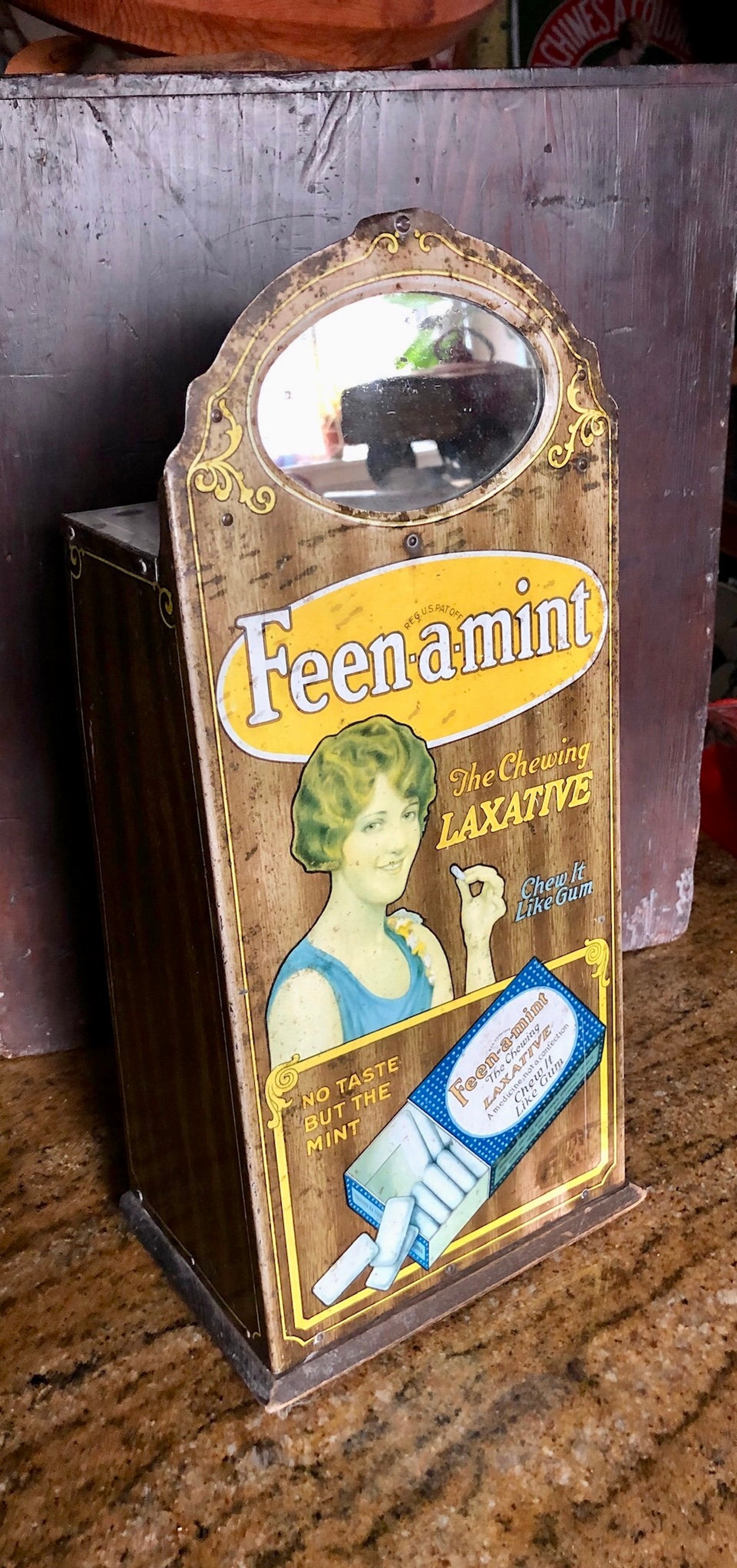 1920s Feen À Mint Laxative Gum Drug Store Counter Dispenser | Etsy