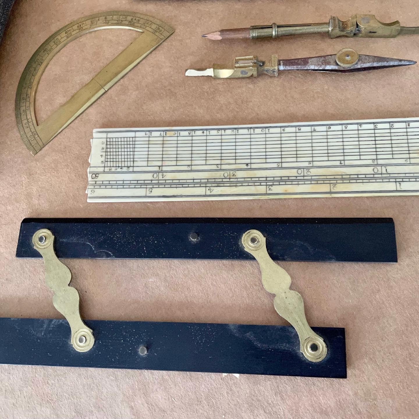 Antique 18101820 Cartography Étui Map Makers Tools Etsy