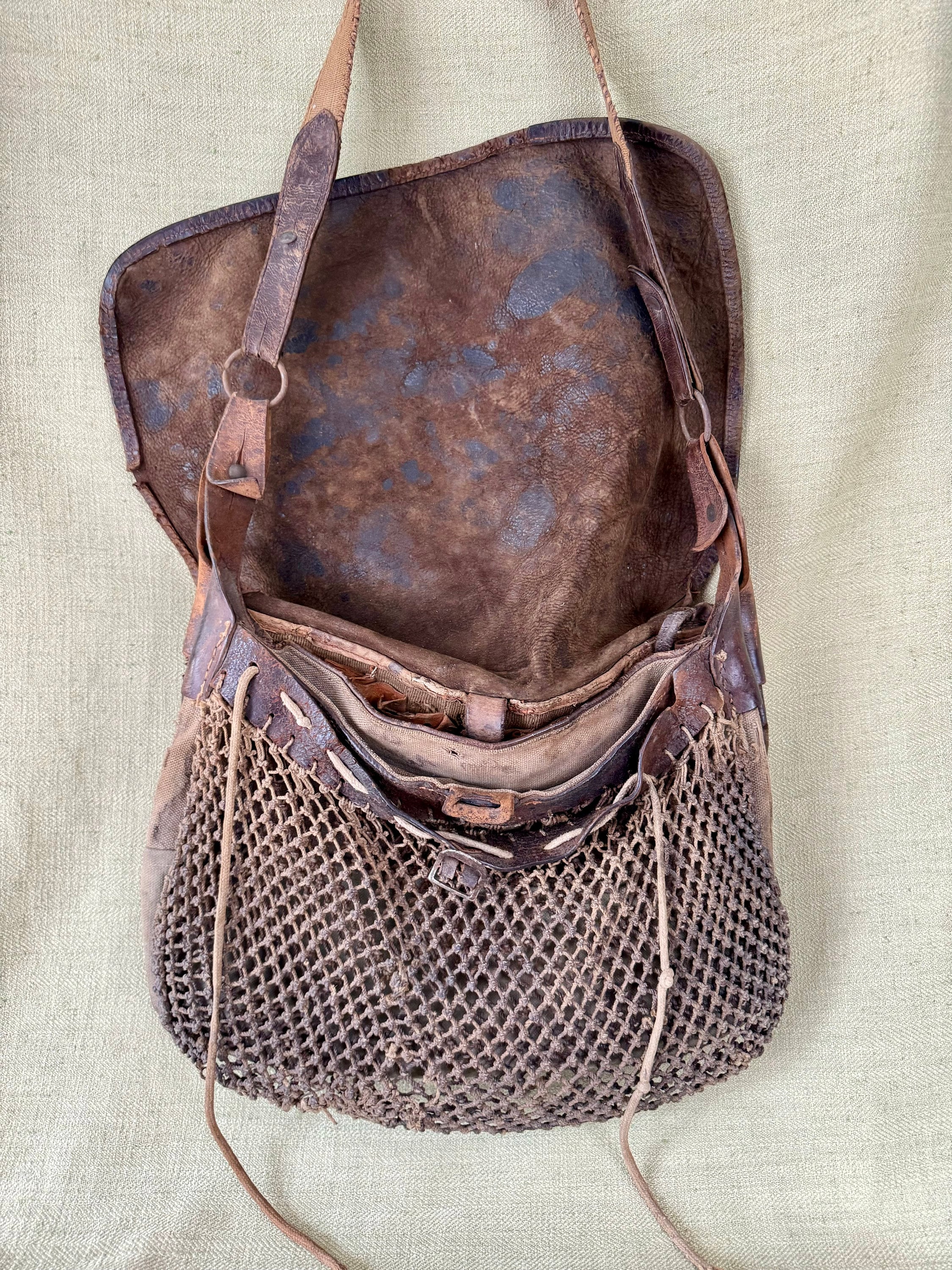 Antique 1920's Leather Hunting and Gathering Bag, Possibles Bag - Etsy
