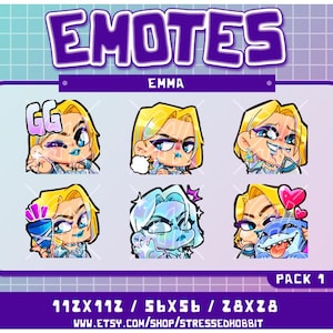 Telepathic White Queen (6) Pack 1 | Twitch Discord Youtube | Cute Kawaii b gate video game frost x mutant rival superhero villain