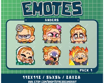 Sanador mago humano (6) Paquete 1 / Twitch Discord Youtube / Lindo Kawaii b gate videojuego dragon age hawke anders justice