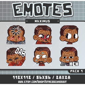 Desperate Squire (6) Pack 1 | Twitch Discord Youtube | Cute Kawaii b gate video game fallout max emote power armor brotherhood