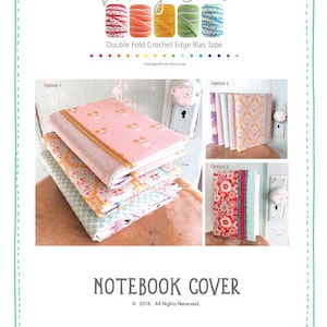 Blank Journal and Cover Sewing Pattern.  Sewing Pattern.  Bullet Journal. Notebook. Paper. Gift Idea. Book Cover.  DIY Journal and Cover