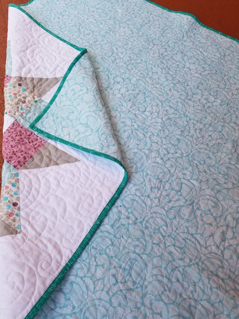 Pastel Crib Quilt Star Quilt Baby Girl Quilt Baby Quilt Etsy