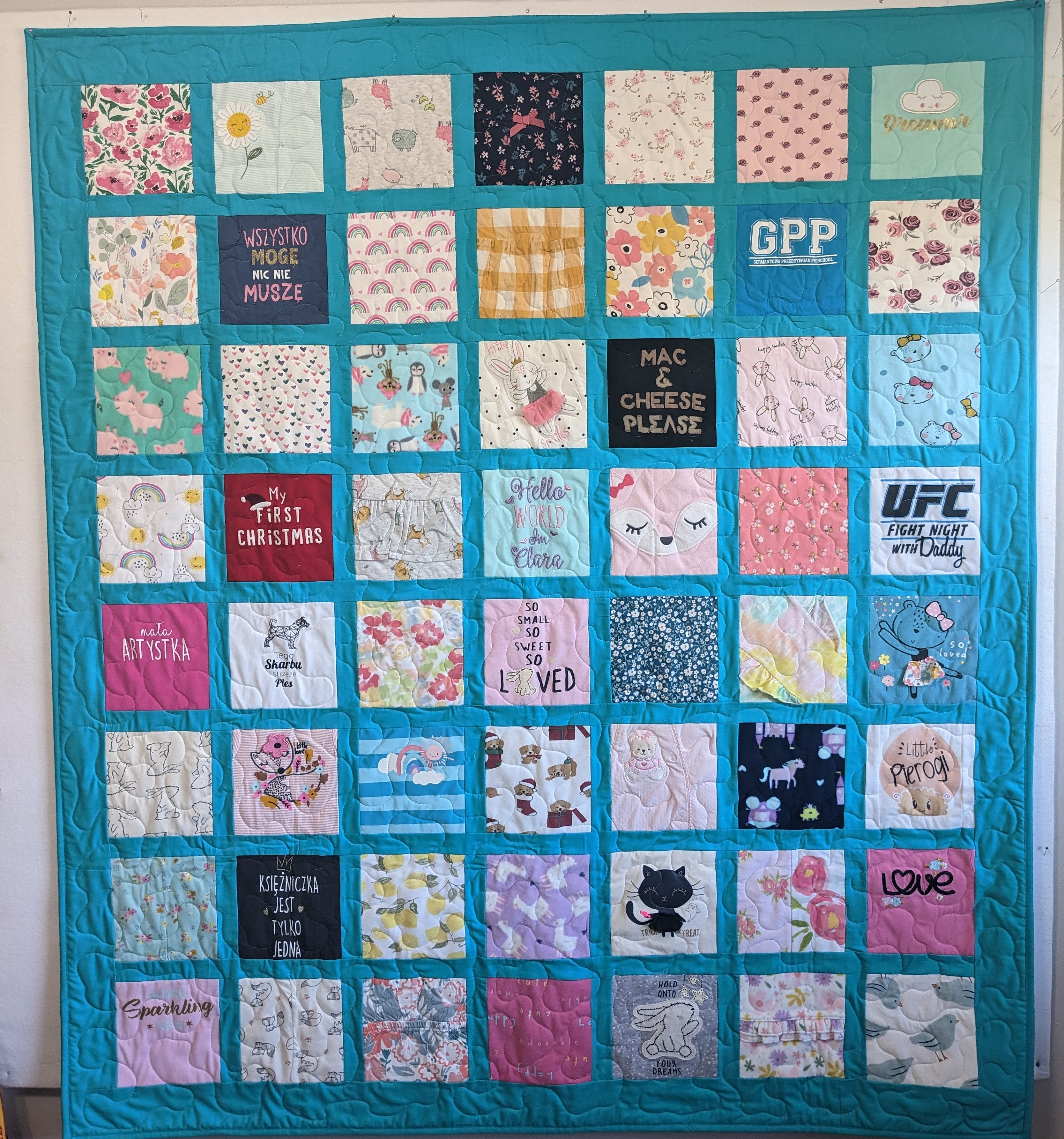 Baby Clothes Quilt, Onesie Quilt, First Year Quilt, Memory Quilt, Memorial Quilt, Heirloom Quilt **Reservation Fee DEPOSIT ONLY**
