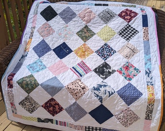 Memory Quilt, Memorial Quilt, Clothing Quilt, Loved One Quilt **Reservation Fee DEPOSIT ONLY**