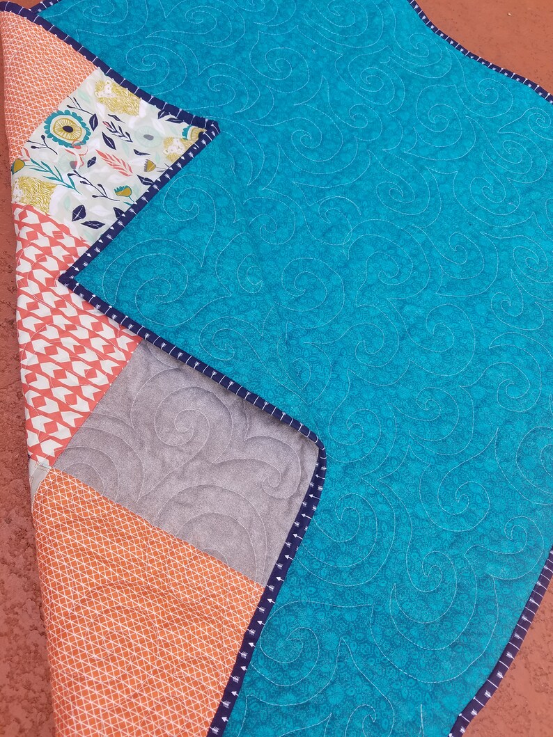 Woodland Crib Quilt Handmade Baby Girl Quilt Woodland Baby Etsy