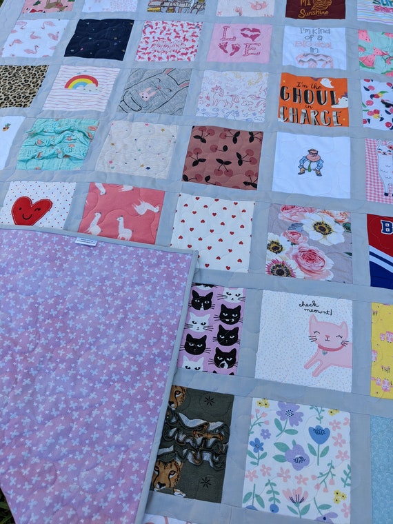 Baby Clothes Quilt Onesie Quilt First Year Quilt Memory Quilt Memorial Quilt Heirloom Quilt reservation Fee DEPOSIT ONLY Etsy Canada