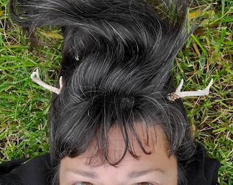 Mini Antler Hair Clips: Cosplay Faun Costume Accessory