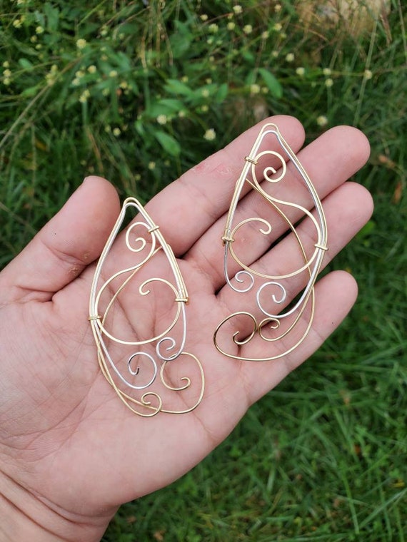 Gold and Silver COLOR Elf Ear Cuff, Cosplay, Ear Cuff, Cling Earring, Wood  Elf, Fairies, Fantasy Wedding, Christmas elf