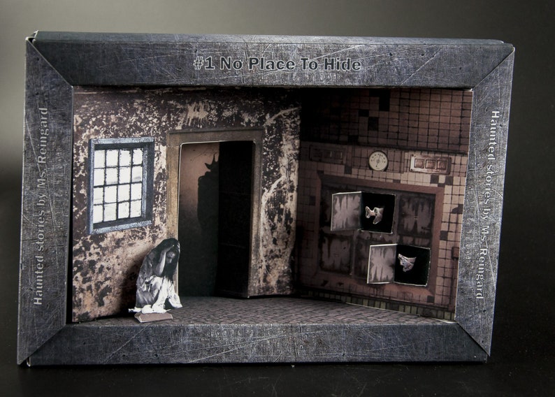 3D shadow box printable Halloween gift diorama. Cut Your Own | Etsy