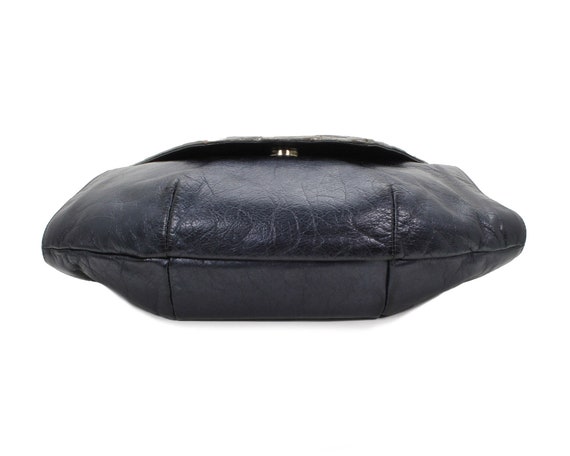 Linea Max Vintage 1980s Handbag Shoulder Bag Midn… - image 2