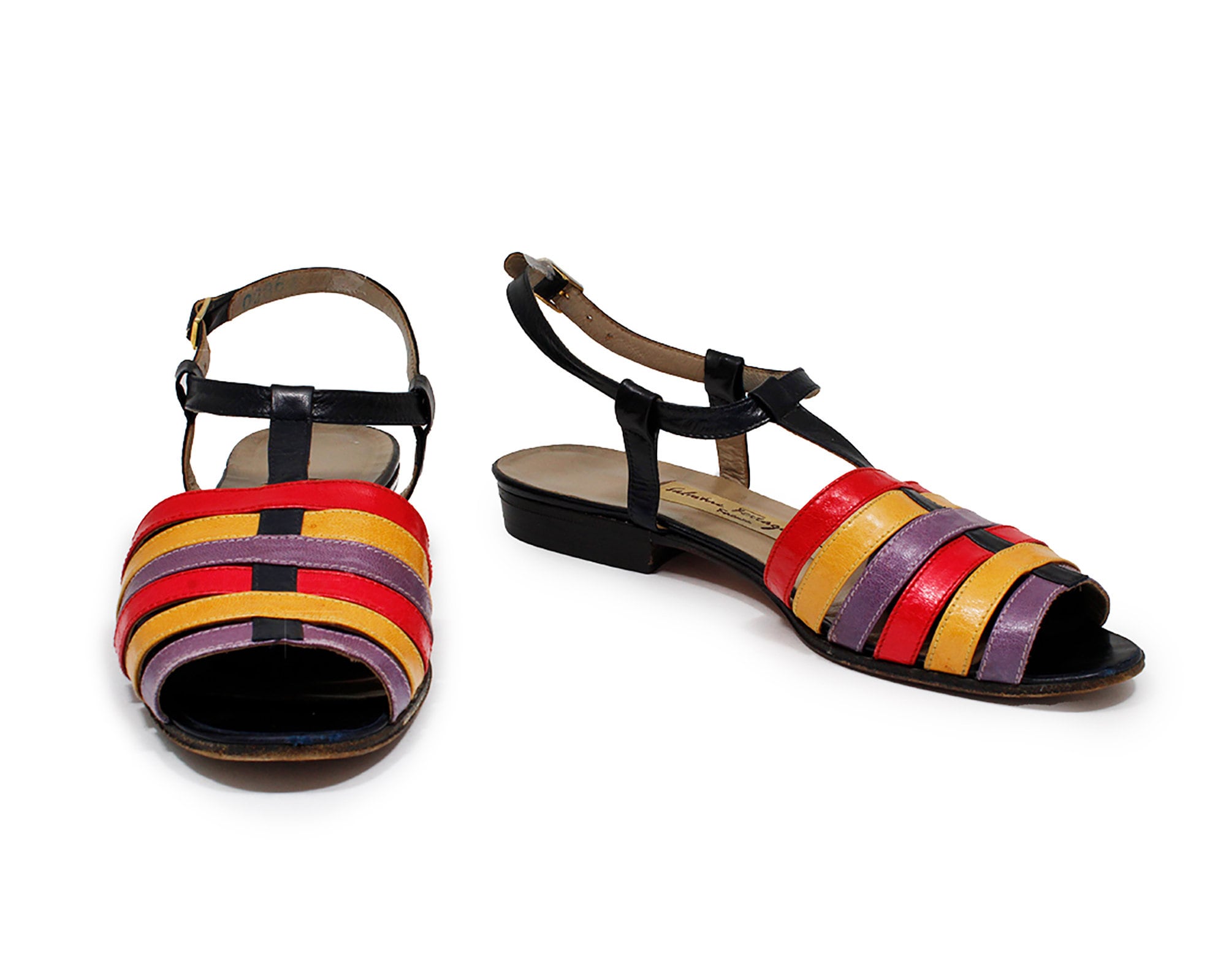 Funky black sandals sale