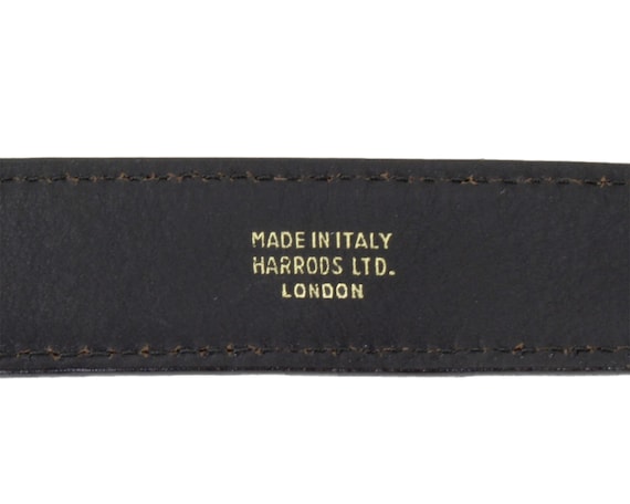 Harrods Ltd. London Vintage 1970s Belt Slim Style… - image 5