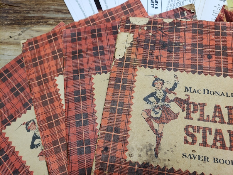 Recipe Booklet recipe cards and plaid stamp saver booklet Huge Lot of Vintage Recipes