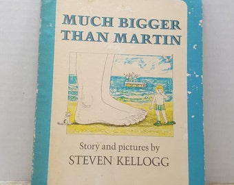 Beaucoup plus grand que Martin, 1976, Steven Kellogg, livre vintage pour enfants