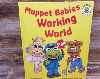 Muppets Babies Working World, 1989 , vintage kids book