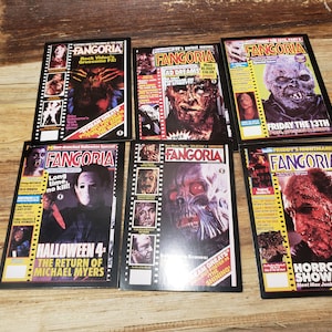 Fangoria Trading Cards, set of 6, 1992, lot 1, horror movie, horror magazine